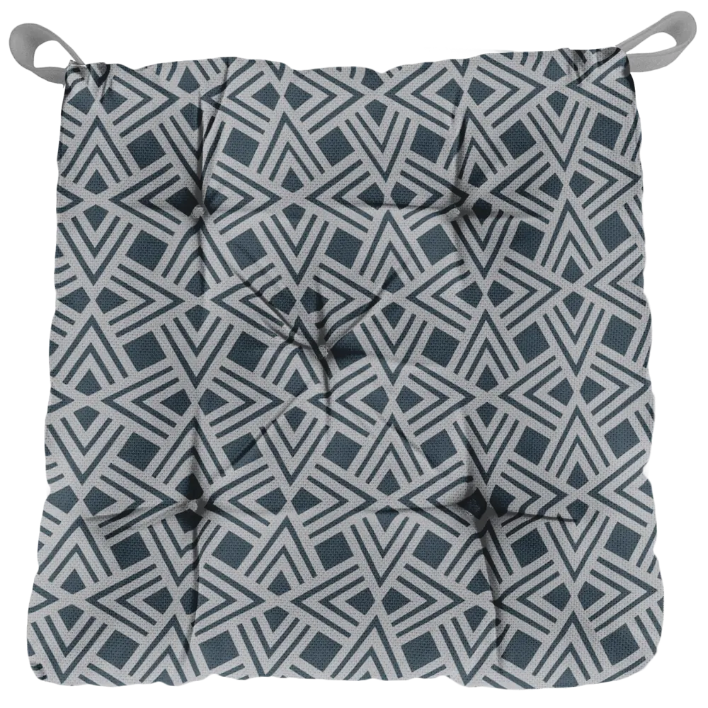 Сидушка «Геометрия» 40x35 см цвет серый LINEN WAY STLM-2081868