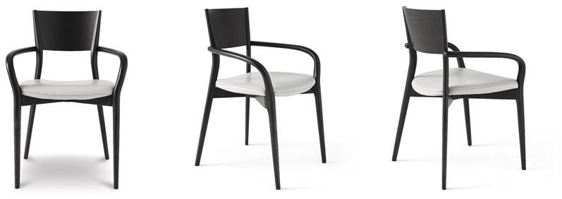 MisuraEmme Стул ясень с подлокотниками со встроенной подушкой Atelier sun-id-1496007 - Вид №3