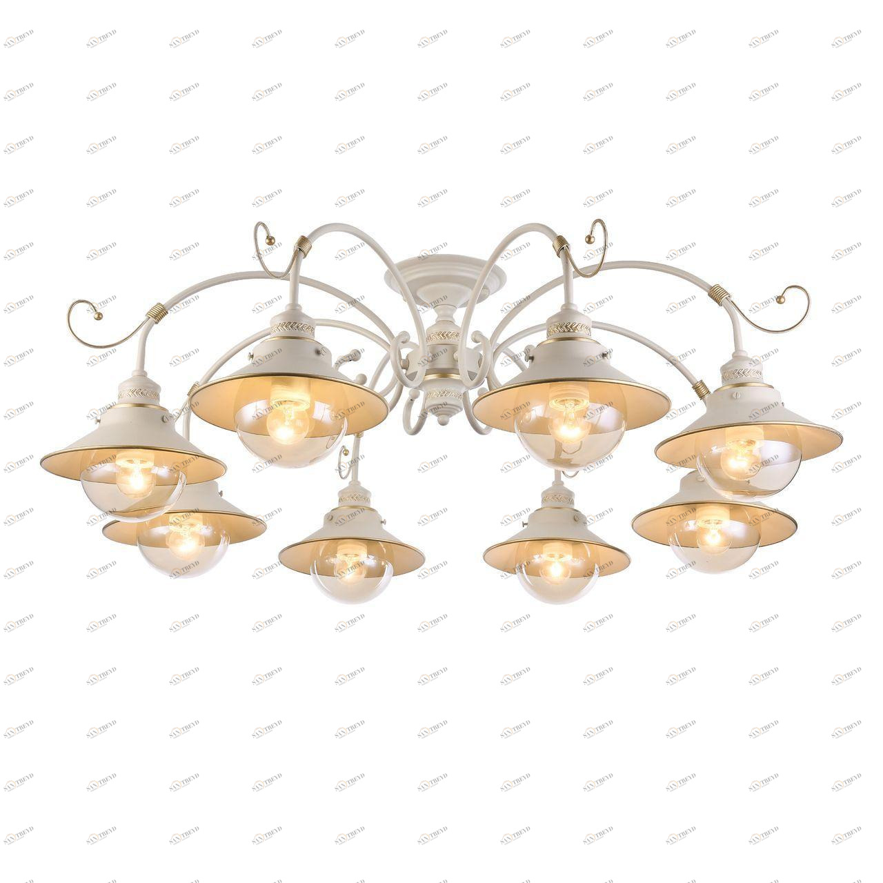 Потолочная люстра Omnilux Torri OML-50807-08 OMNILUX ДИЗАЙНЕРСКИЕ, TORRI 279205 Кремовый 