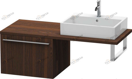 XL543306969 X-Large Шкафчик для консоли Орех брашированный (натуральный шпон) Duravit