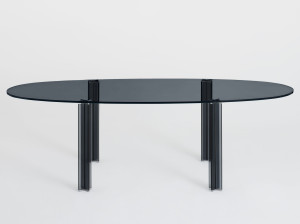 Овальный Хрустальный стол