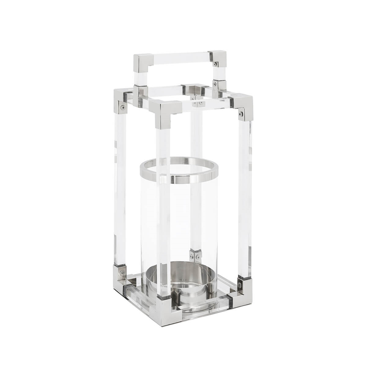 300197-02 ABHIKA ФОНАРЬ ЛЮСИ МД SILVER 