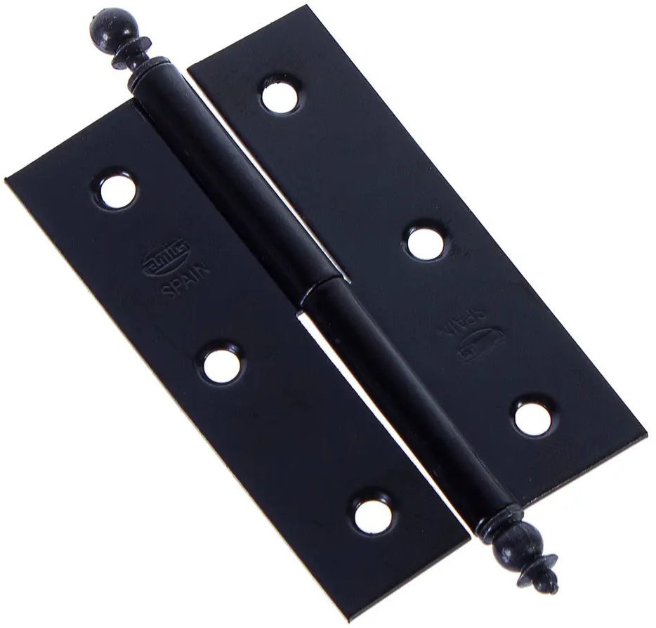 14247995 Петля мебельная карточная съёмная левая Amig 541 70x43 мм сталь цвет чёрный STLM-1010683