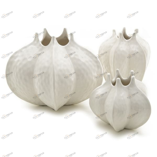 Ваза белая керамическая "Бутон С" UNICO - 255422 Белый 