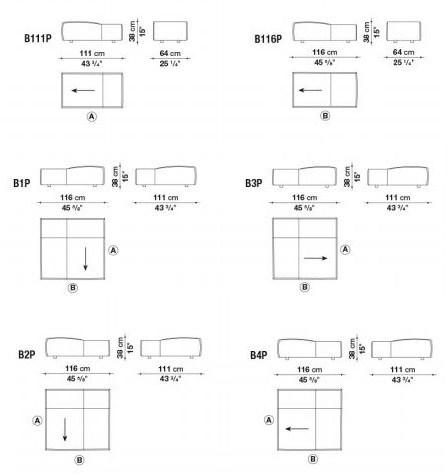 B&B Italia Пуф из мягкой ткани Bend sun-id-1506376 - Вид №5