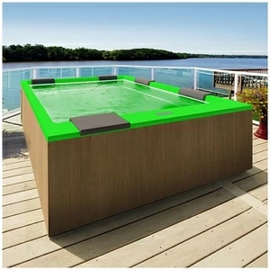 Бассейн Gruppo Treesse Muse Plus-V212I-PL-ZE прямоугольный встроенный зеленый