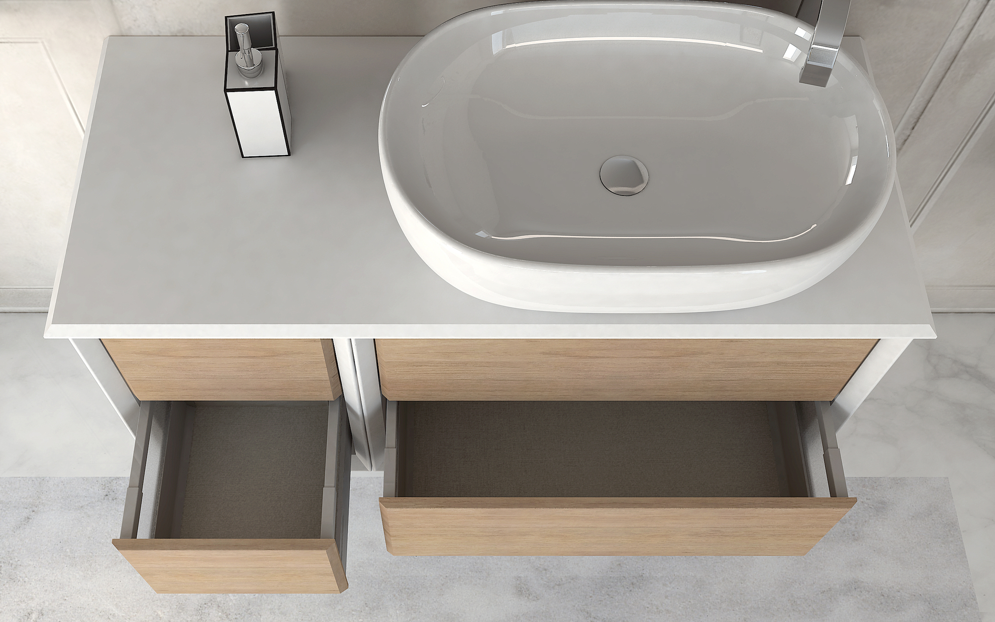 Мебель для ванной CEZARES BELLAGIO 105 Rovere Tabacco - Вид №2