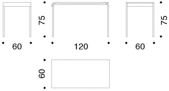 Danese Milano Письменный стол с хромированным металлическим основанием и столешницей из нержавеющей стали Farallon sun-id-1444299 - Вид №2