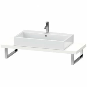 XL100C01818 Консоль для накладной и встраиваемой сверху раковины компакт, Толщина консоли 45 мм X-Large #XL100C 480 мм Белый матовый, декор