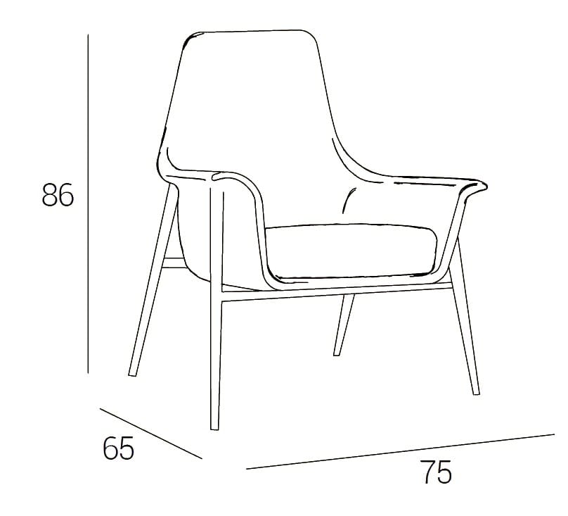 Кожаное кресло Dall'Agnese ARCH-00107093 - Вид №1