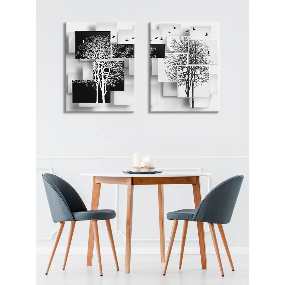 Картина модульная Абстракция 45x60 см 2 шт POSTERMARKET STLM-2111136 - Вид №6