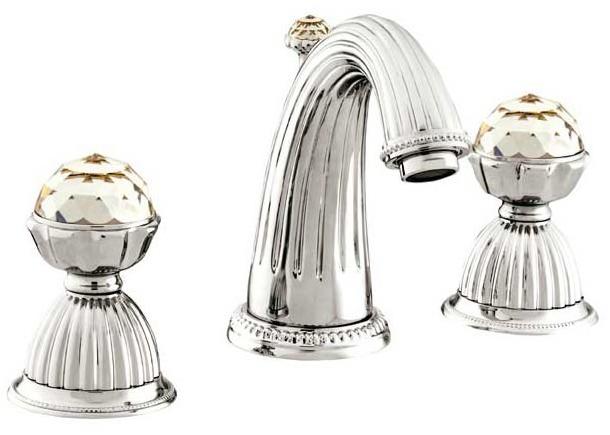 Bronces Mestre Смеситель для мойки на 3 отверстия с кристаллами swarovski® Artica sun-id-1403617 - Вид №1