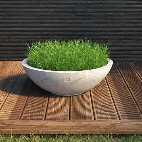 BetOn Горшок цветочный бетонный круглый D 700*235 ГОРШКИ ИЗ ФИБРОБЕТОНА СР105В