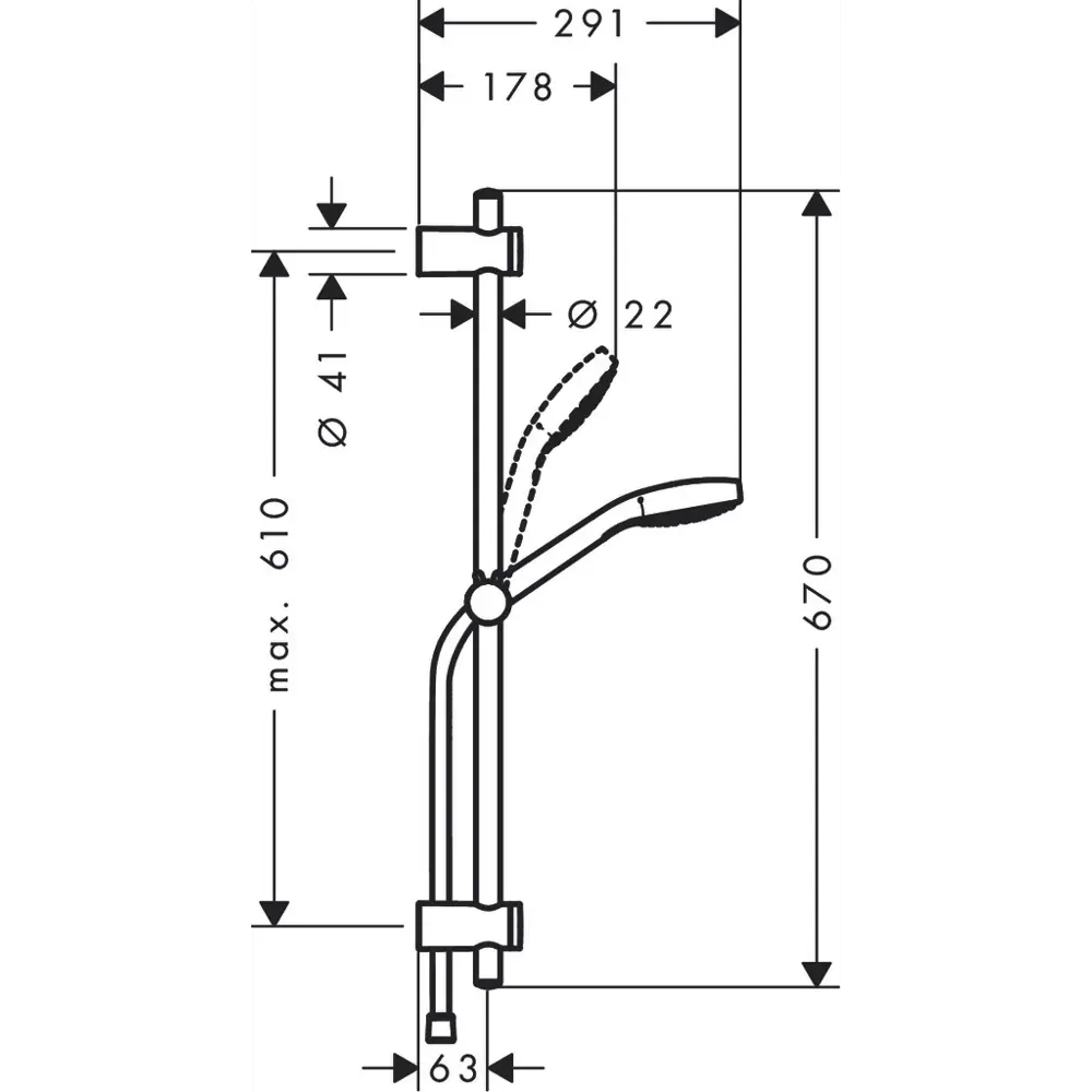 Набор для душа Hansgrohe MySelect E Vario 3 режима My Select E Vario STLM-2192225 - Вид №11