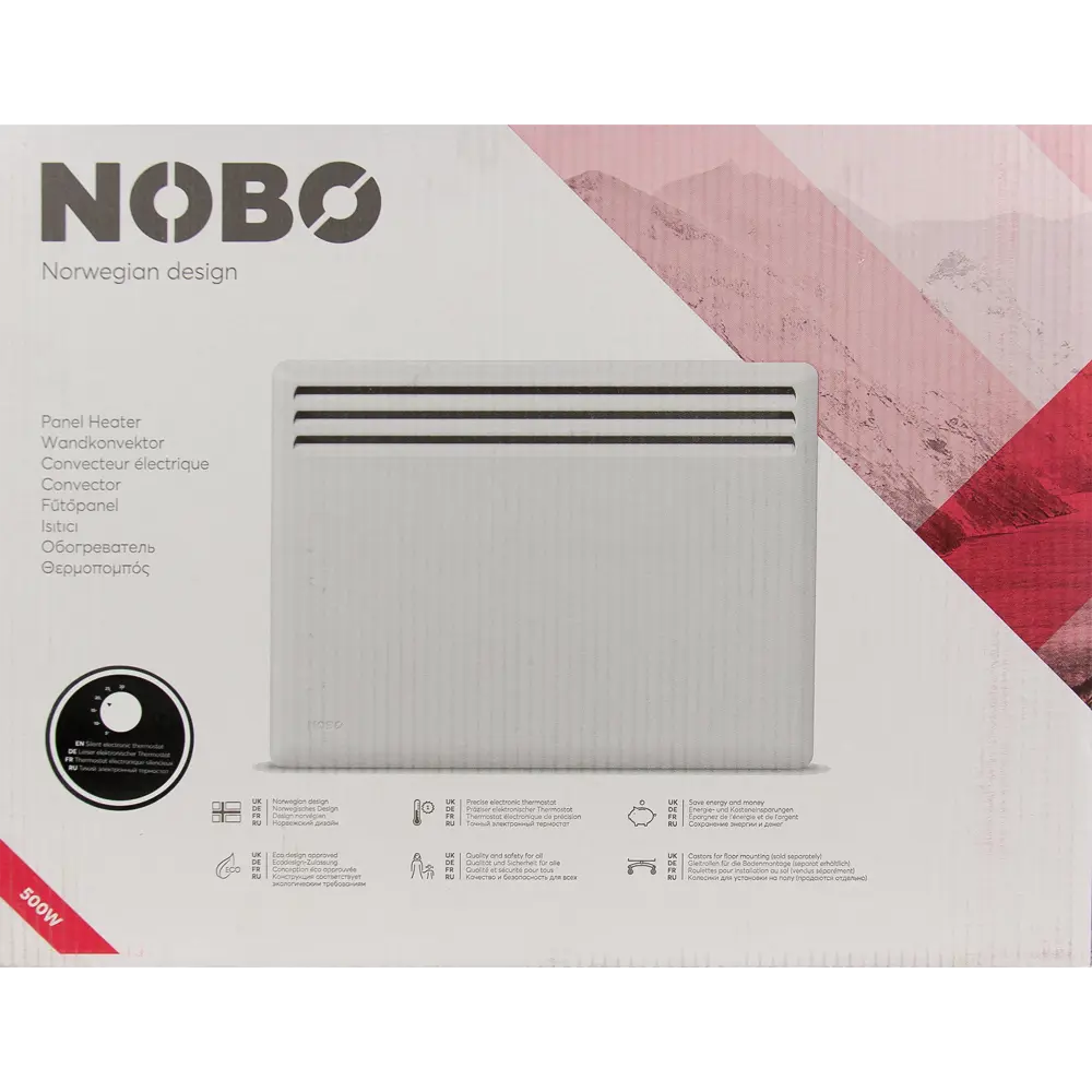 Конвектор электрический Nobo Nordic NFK 4W с электронным термостатом 500 Вт 82242735 STLM-2145748  - Вид №4