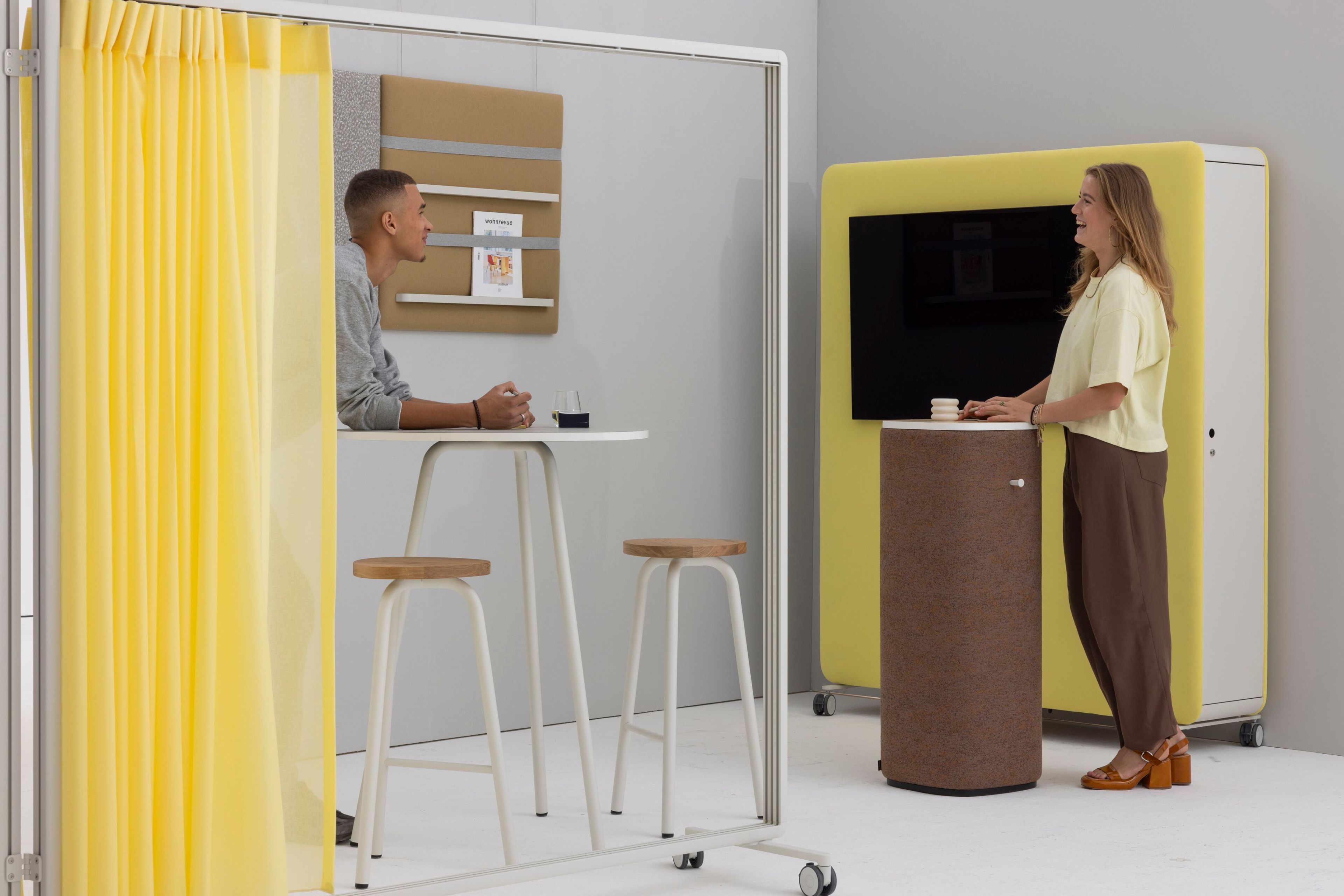 Мультимедийный тотем / алюминиевая офисная перегородка с порошковым покрытием Cascando Pillow ARCH-00032916 - Вид №6