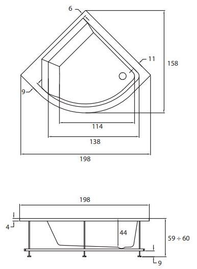 Gruppo Geromin Угловая гидромассажная ванна из дерева Era sun-id-1488396 - Вид №2