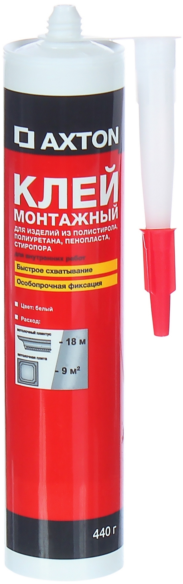 82035943 Клей монтажный особопрочный 0.44 кг в картридже STLM-0018038 AXTON