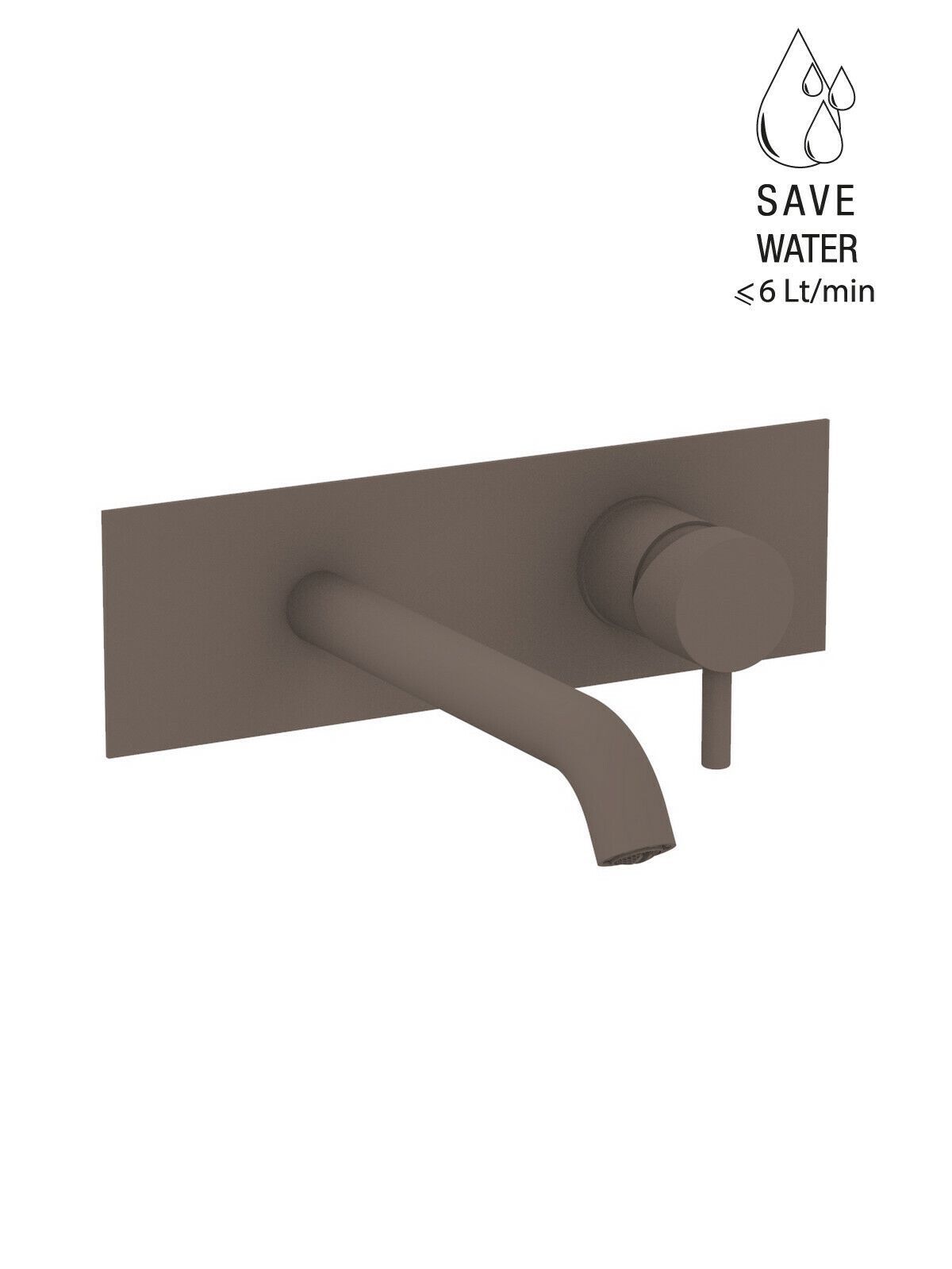 Настенный однорычажный смеситель для раковины с ограничителем расхода Rubinetterie Frattini Pepe XL ARCH-00076573 - Вид №61