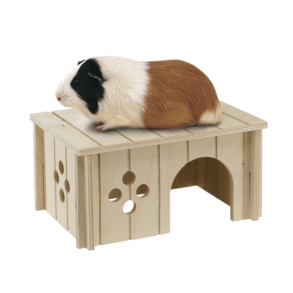 Т00001336 Домик для грызунов SIN 4645 деревянный 26x17,3x13см FERPLAST 