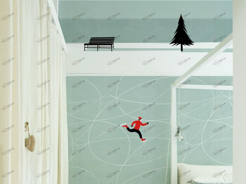 Wall&decò Пейзаж обои Contemporary wallpaper 2012 sun-id-1364921