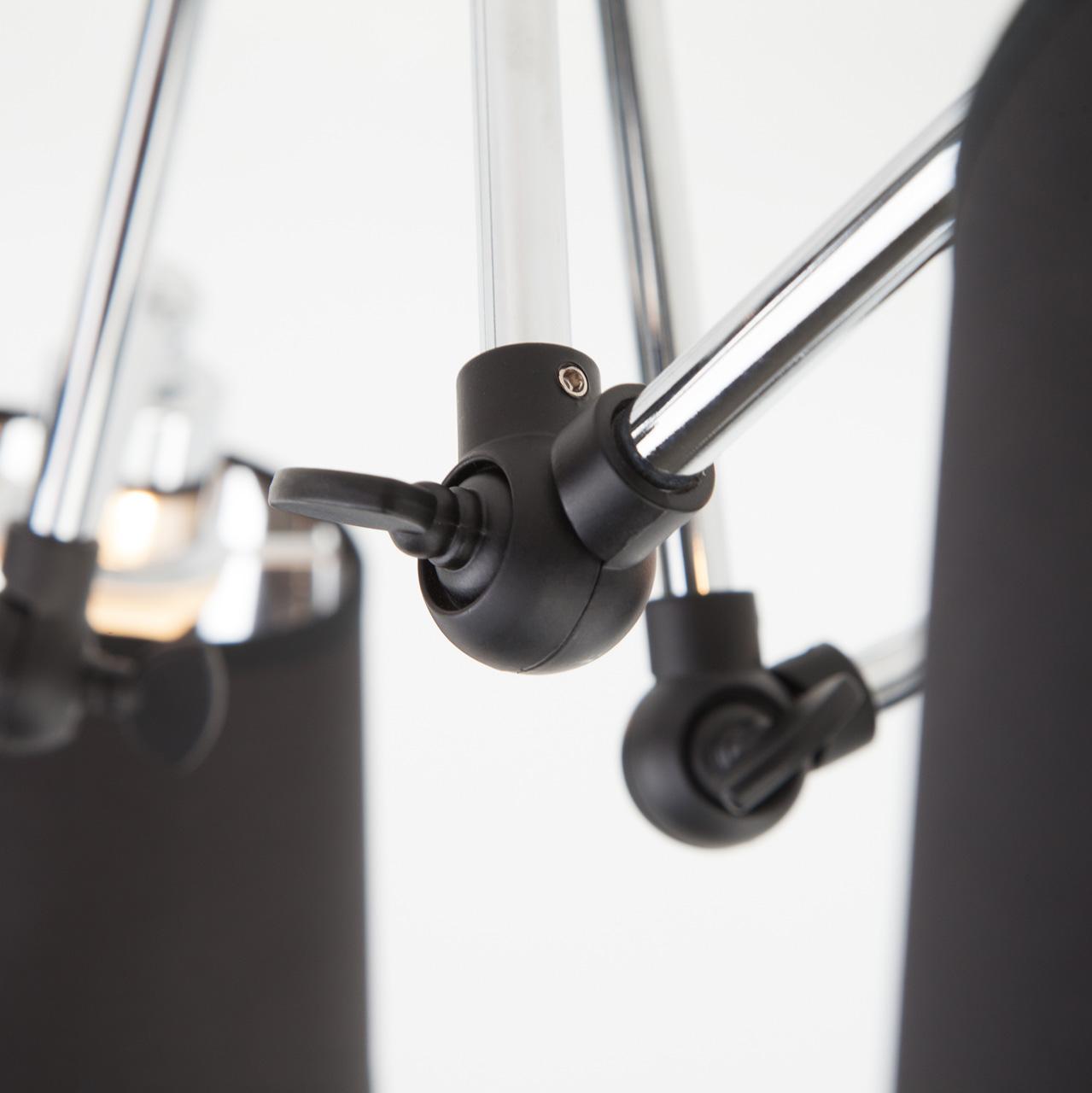 Потолочная люстра Eurosvet Koby 70063/5 хром EUROSVET BETTY 184249 Черный - Вид №1