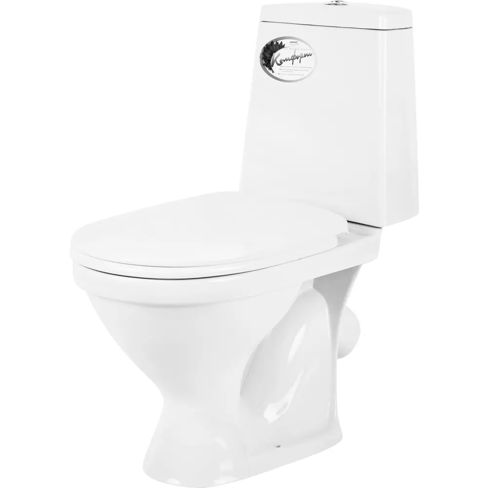 Унитаз напольный Santeri «Прайм» косой выпуск двойной слив SANTEK STLM-2105796