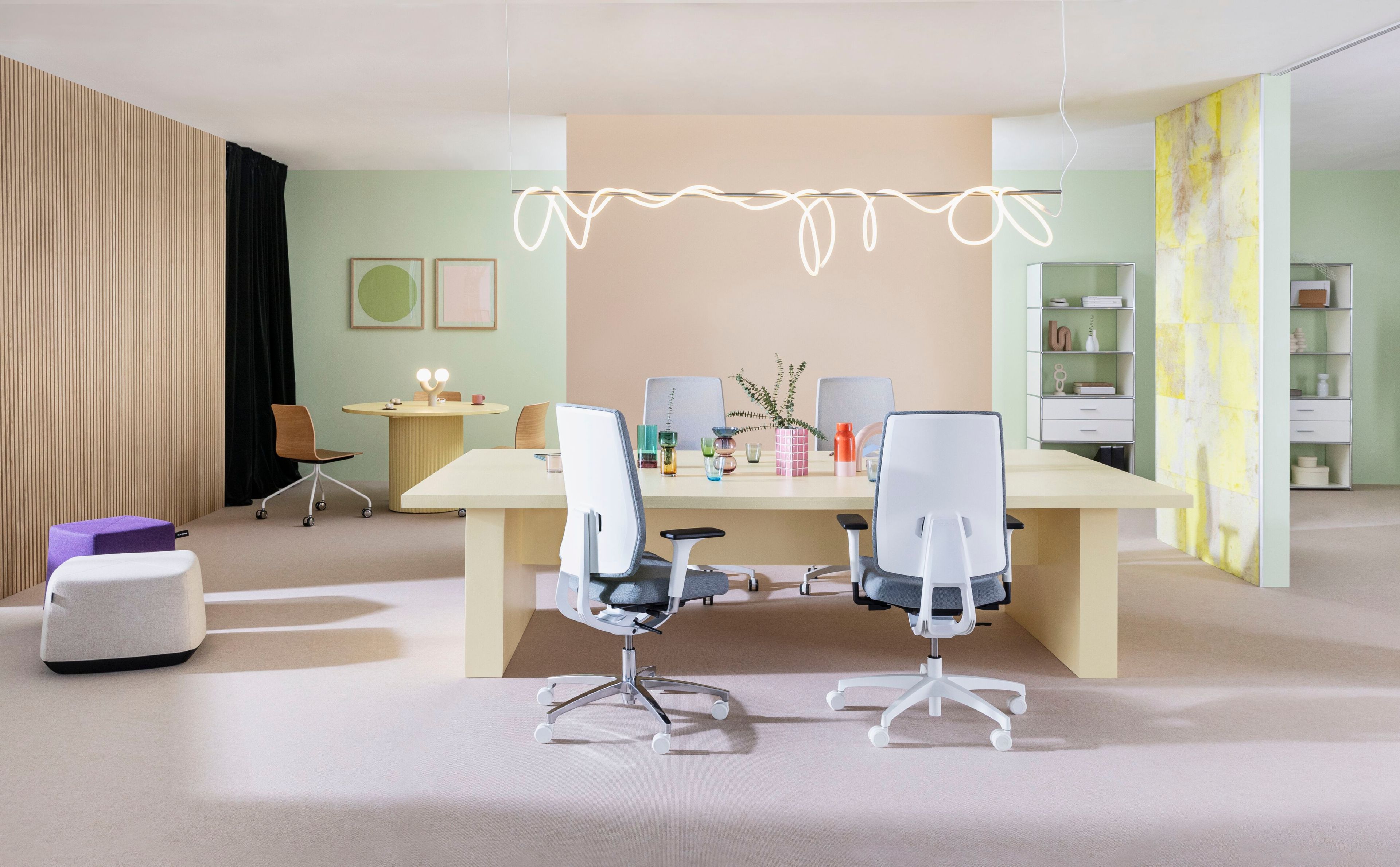 Поворотный регулируемый по высоте офисный стул с подлокотниками Dauphin Indeed Automatic ARCH-00000553 - Вид №2