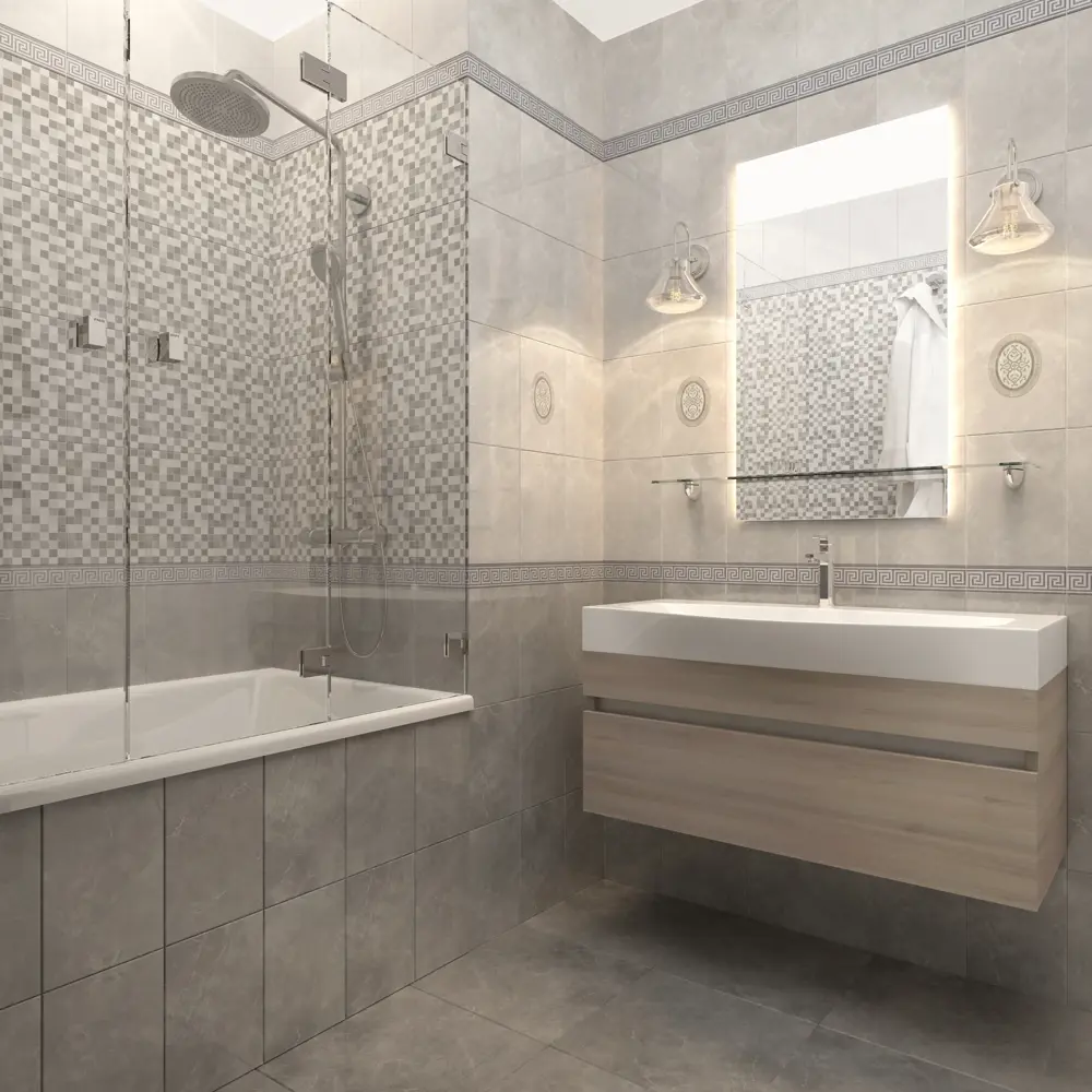 Бордюр Шахтинская Плитка «Дора» с геометрическим узором 20×5,7 см 82497898 STLM-0945815 - Вид №3