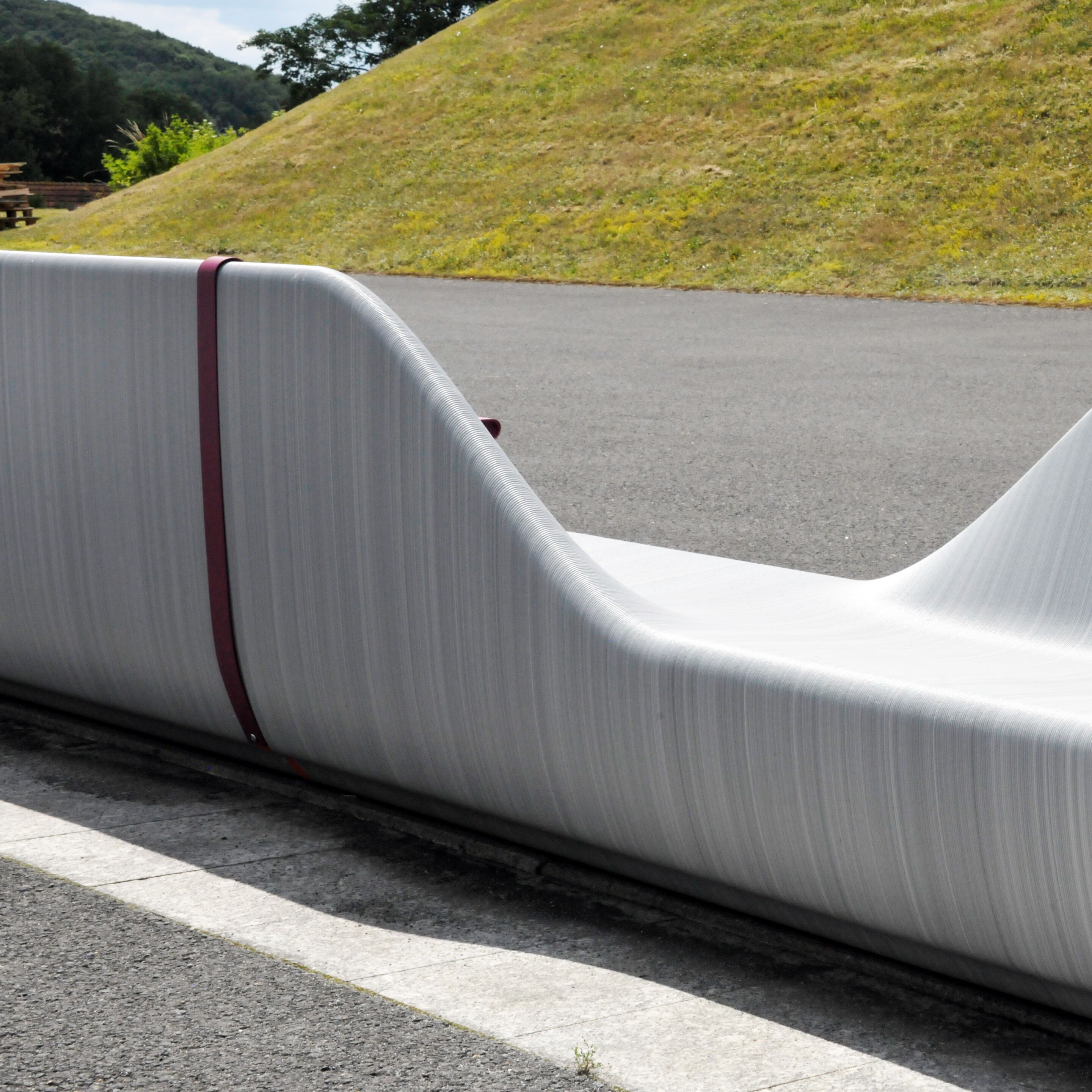 Модульная скамейка из переработанного пластика со спинкой BENKERT BANKE Ontigo ARCH-00086441 - Вид №10