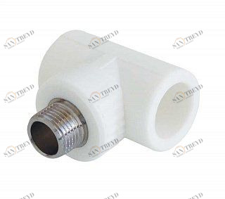 Тройник KALDE переходной НР D20х3/4"х20 полипропиленовый белый 3222TMO200C20