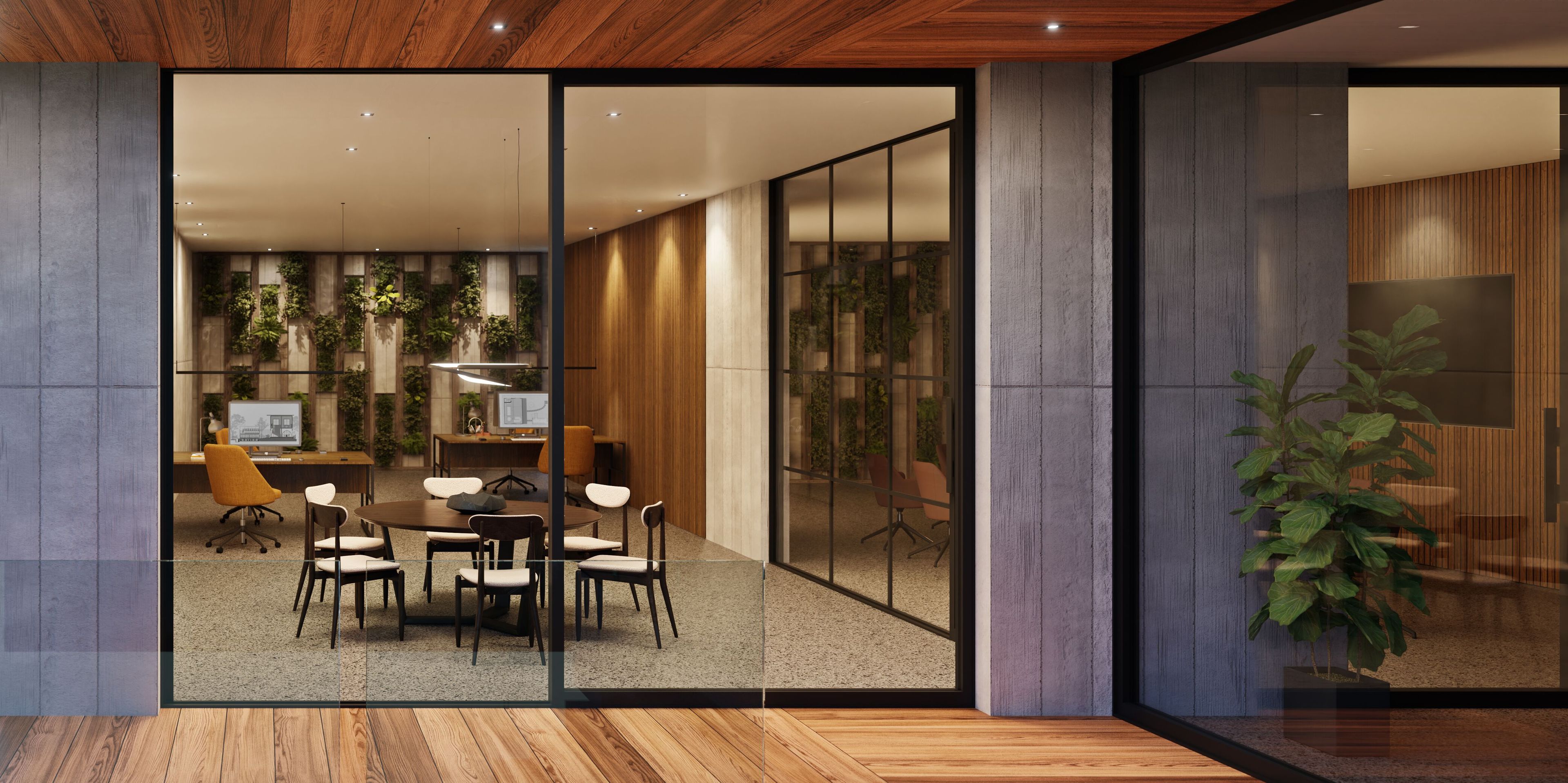 5-спицевое вращающееся офисное кресло с тканевыми колесами Borzalino Neil ARCH-00032930 - Вид №3