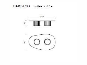 Мраморный садовый столик CPRN HOMOOD Shapes Outdoor ARCH-00005820 - Вид №1