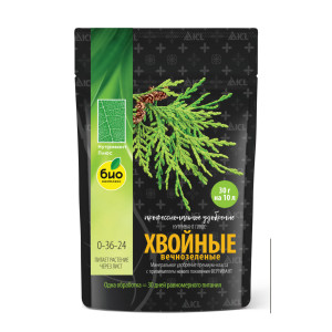90770675 Минеральное удобрение ХВОЙНЫЕ ВЕЧНОЗЕЛЁНЫЕ NPK 0-36-24 150 г STLM-0375706 НУТРИВАНТ ПЛЮС