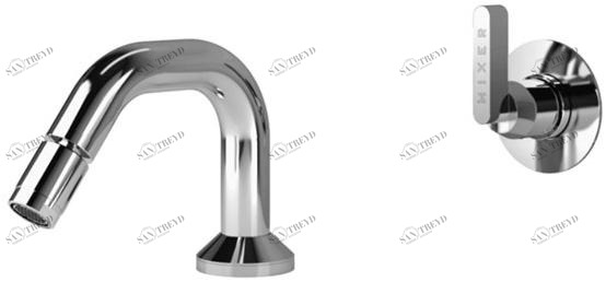 GEDA Смеситель для биде настенный из латуни на 2 отверстия Koè Koe16 Santreyd