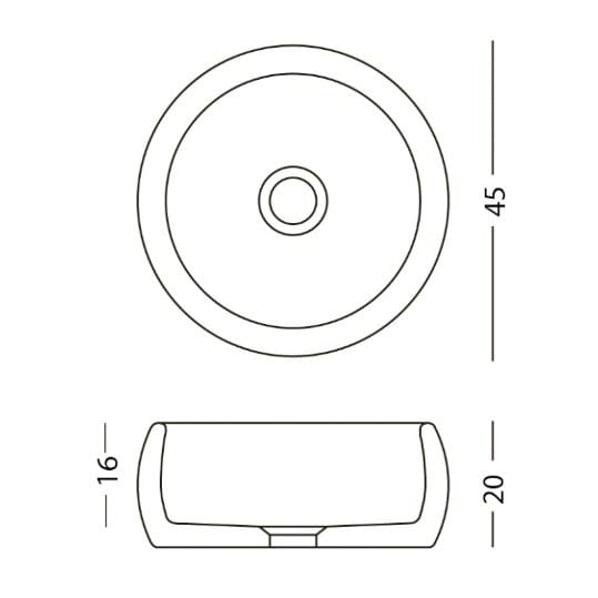 Круглый умывальник из камня Лечче PIMAR L8 ARCH-00079242 - Вид №1