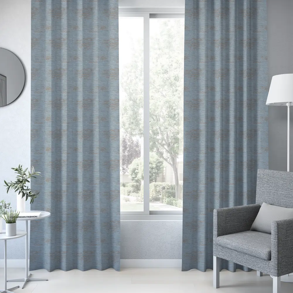 Штора на ленте Marandao 160x280 см цвет бежево-голубая 83407044 STLM-2086599 INSPIRE  - Вид №3