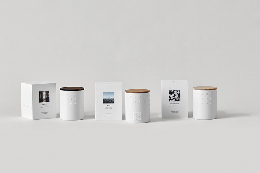 SK1412 Свеча ароматическая lysning с крышкой, керамика, 300 г S K A N D I N A V I S K  - Вид №2