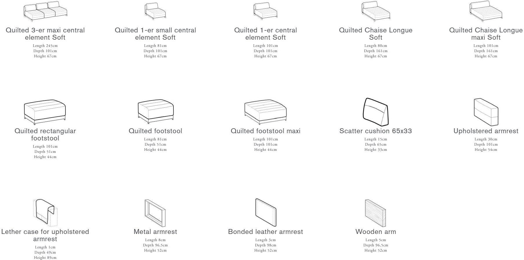 Ditre Italia 3-х местный модульный диван из ткани Bag sun-id-1472749 - Вид №4