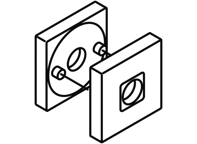 307.20SXAHKN ручка-розетка (h-технология) HEWI System 100 | Edelstahl  - Вид №3