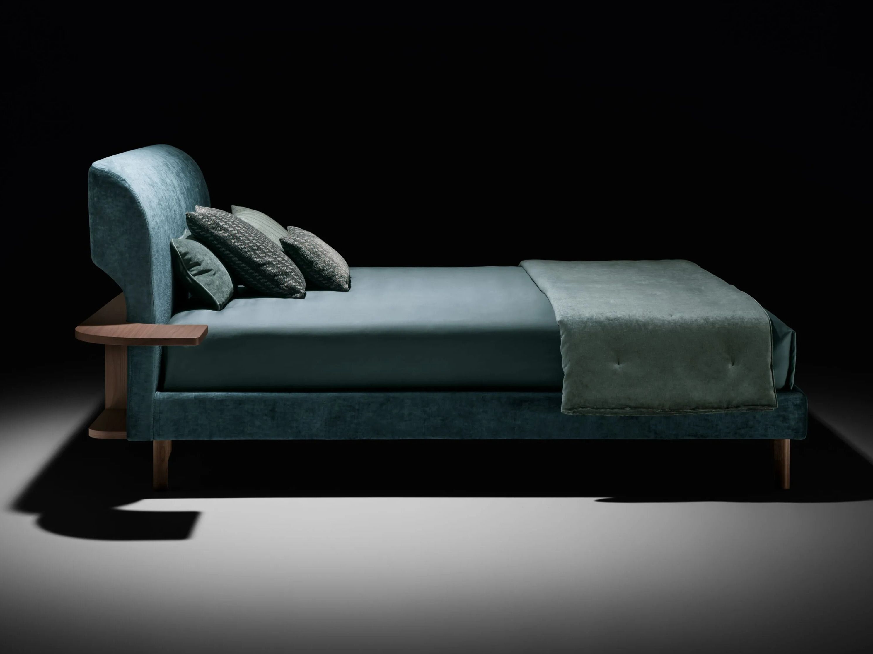 Двуспальная кровать из ткани с мягким изголовьем Twils CANALGRANDE ARCH-00070398 - Вид №2