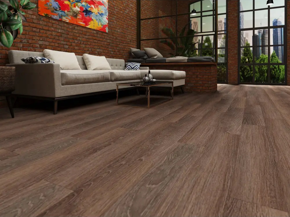 90811673 LVT Плитка EcoClick EcoRich Дуб Визна 42 класс толщина 2.5 мм 3.24 м², цена за упаковку STLM-0393297