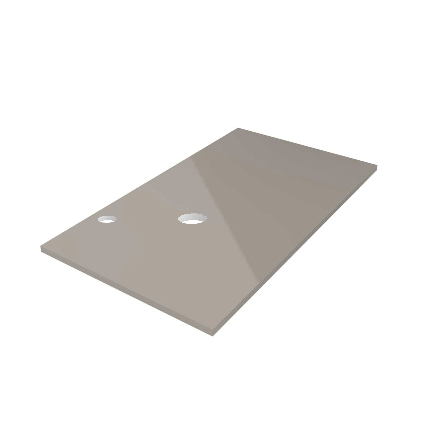26979 SALGAR Столешница механизированная от 1401 до 1800 GLOSS TAUPE 16 мм Глянцево-серо-коричневый 