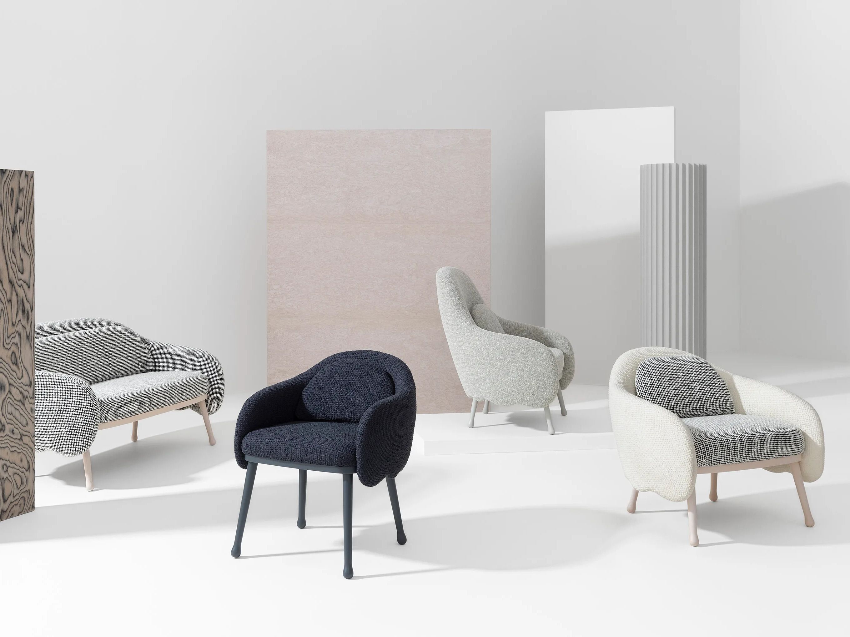 Кресло из ясеня с подлокотниками Billiani ARCH-00069749