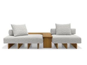 Тканевый модульный садовый диван