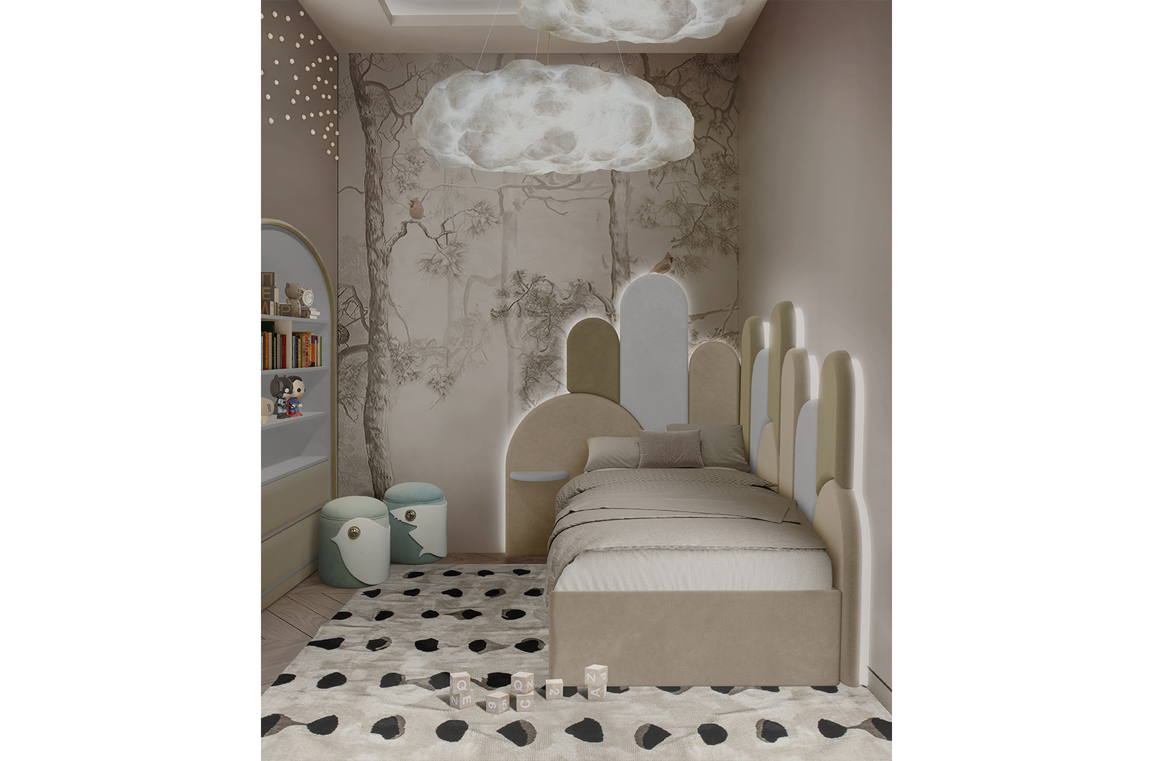 CIST691 Детские пуфики Птица Circu  - Вид №17