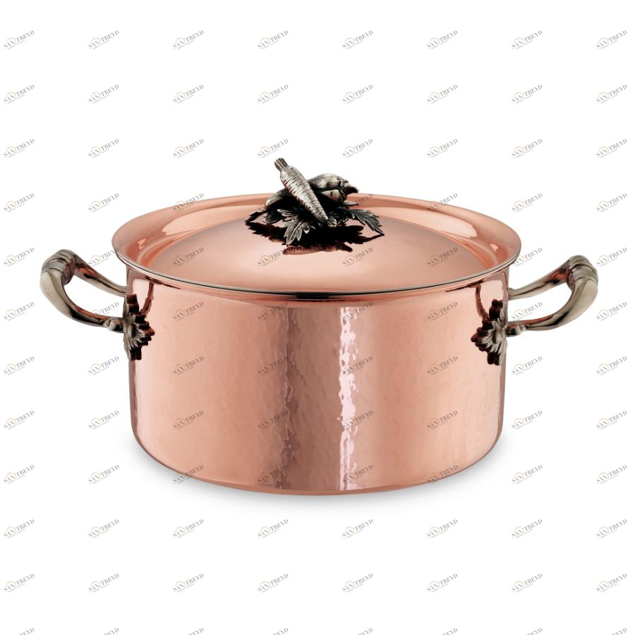 Кастрюля Opus Cupra OCA2609X, с крышкой, медь/нержавеющая сталь, Ø16 см, 1,5 л Ruffoni CR16RUFFONI