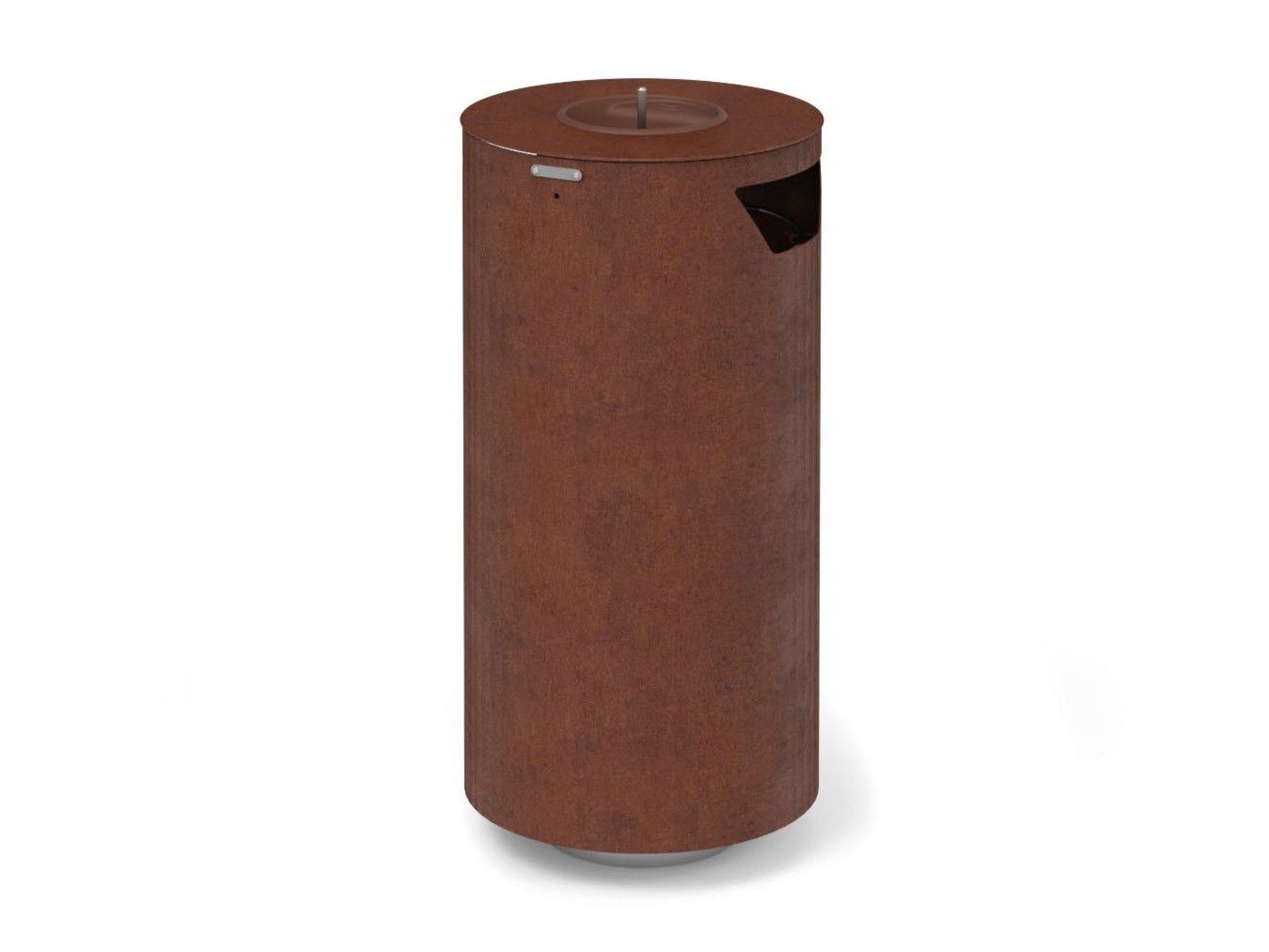 Стальная корзина для мусора Corten™ с крышкой для наружного использования Metalco Spencer ARCH-00138249