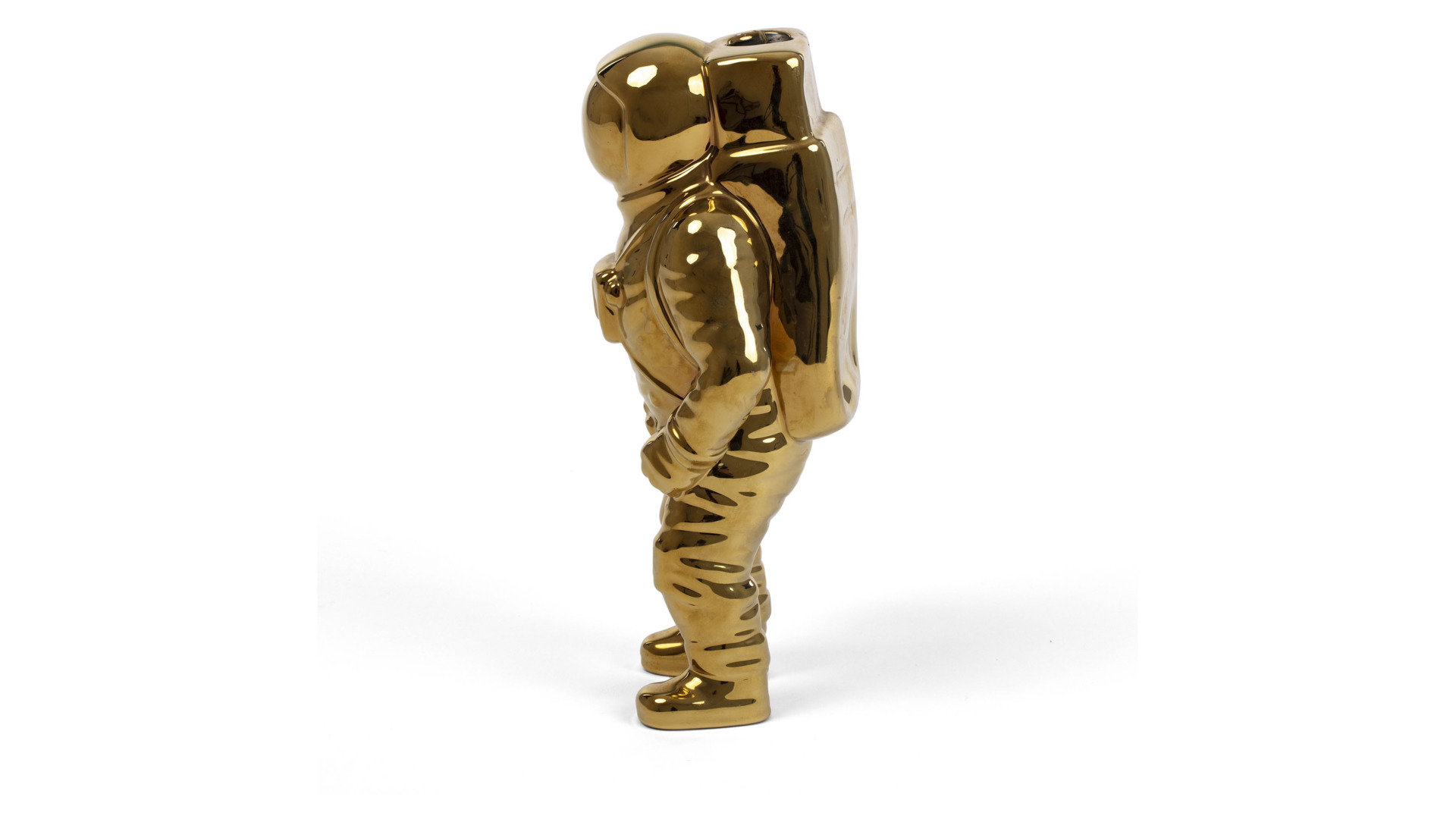 10647373 Seletti Ваза Seletti "Космос.Космонавт" 28см (золотистая) Фарфор  - Вид №7