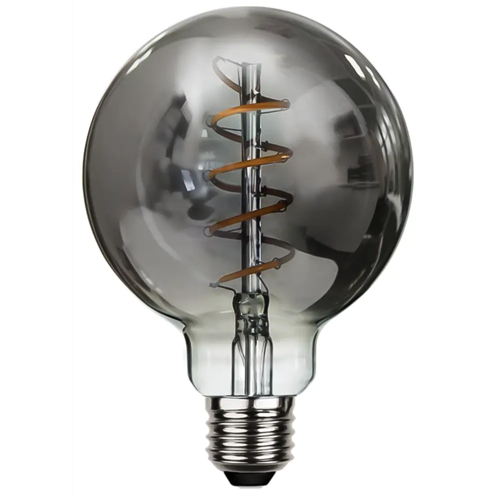 Декоративная филаментная лампа Voltega G125 дымчатая 4Вт E27 ретро-стиль 89345994 STLM-0932963